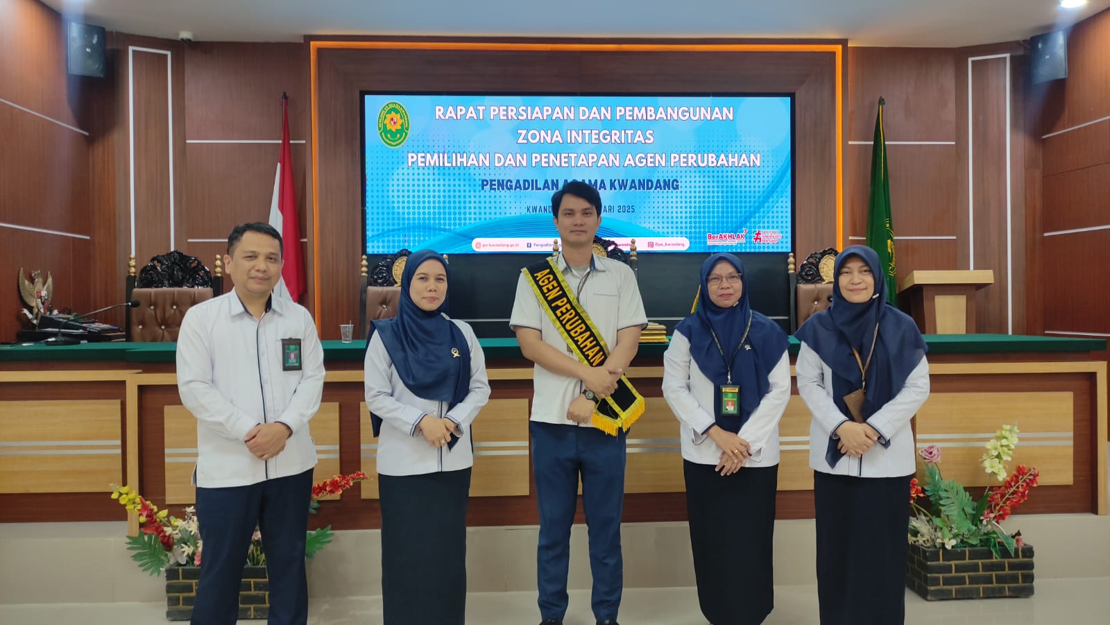 Pemilihan dan Penetapan Agen Perubahan oleh Pengadilan Agama Kwandang,Wujudkan Integritas 2025