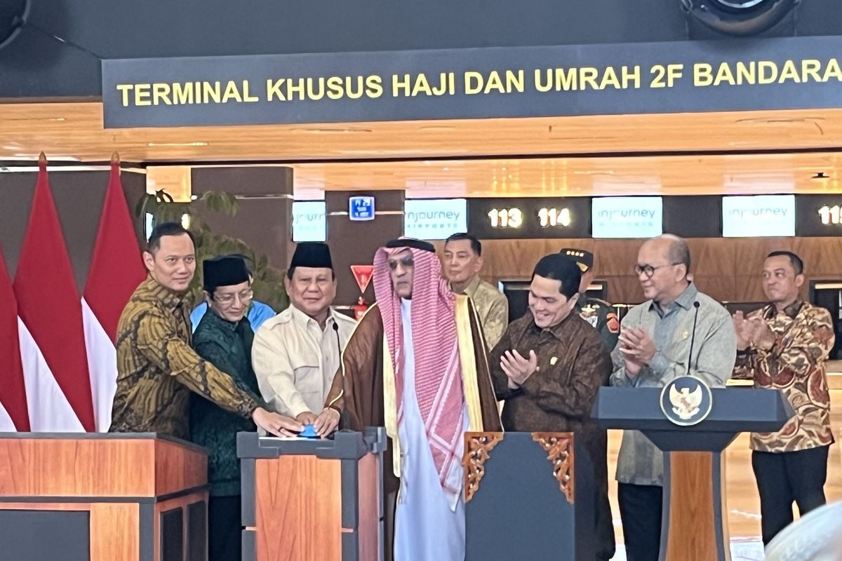 Presiden Prabowo Resmikan Terminal Khusus Haji dan Umrah di Bandara Soekarno-Hatta