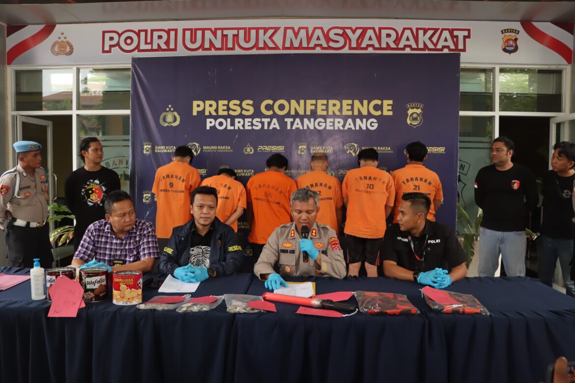 Lakukan Aksi Premanisme, 7 Anggota Ormas Ditangkap di Tangerang