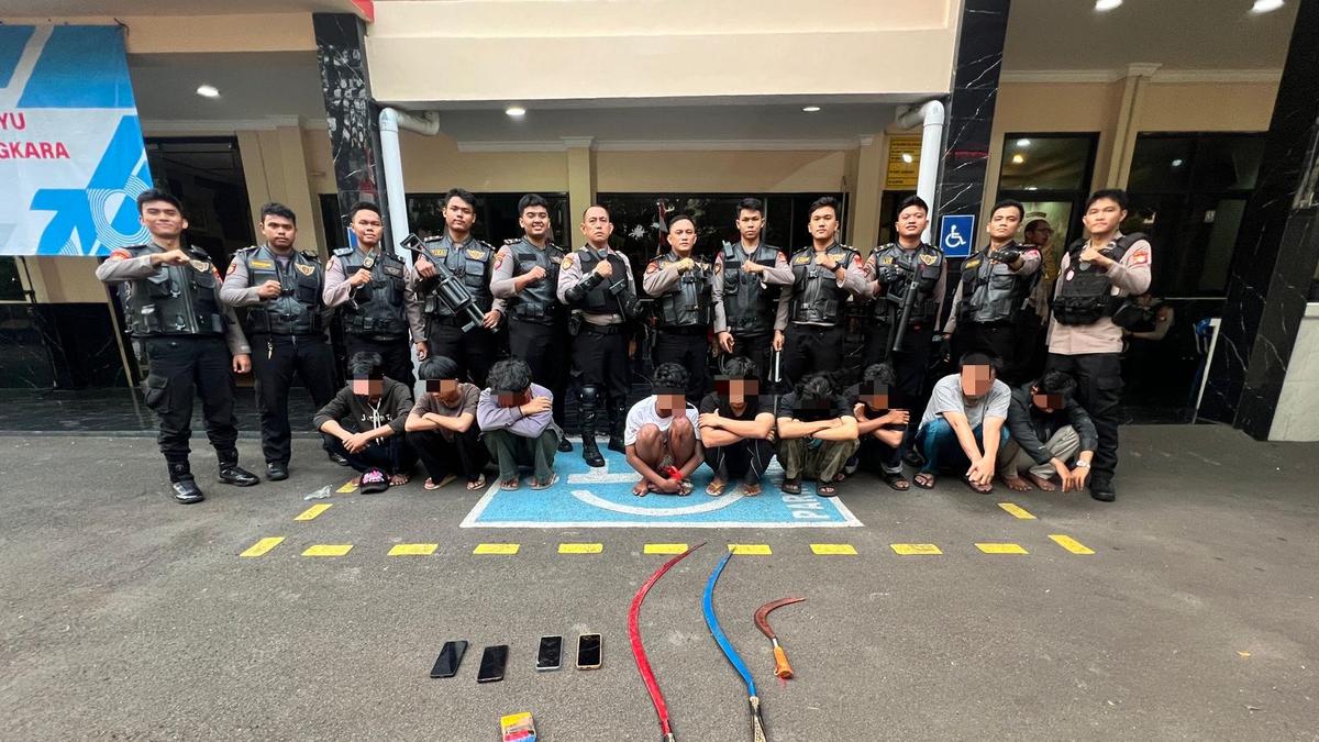 Diduga Hendak Tawuran di Jakpus, 9 Pemuda Ditangkap